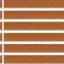 Steel Landscape Edging 6-Pack 40" L x 6" H Strips Steel Garden Bed Metal Borders Hammer-in 40 Gauge Edging Border with 6 Clips Bendable Metal Edge for Garden Yard Park Lawn(Brown, 20Ft)