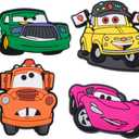 Men Women Super Car Shoe Charms Boys Girls Cartoon Car Shoes Decorations for Birthday Gifts