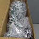 17.7-51.1 Garland Hanger for Door Frame Tension Rod with Christmas Garland Xmas Red Ball Ornaments Pink Bows for Doorway Front Door Mantel Window Outdoor