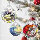 Christmas Ornaments: Stained Glass Ornament, Christmas Tree Ornament, Hanging Ornaments for Home Decor & Xmas Tree Decorations, Exquisite Holiday Decor, Gift & Holiday Present - Dragon of Book