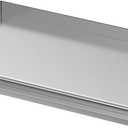 Skyflame 25"x16" Stainless Steel Griddle Plate for BBQ, Hibachi, Flat Top Grill with Even Heating, Grease Groove, Foldable Handles, Ideal for Charcoal/Gas Grills, Camping, Tailgating, Outdoor Cooking