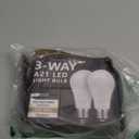 Briignite 3 Way LED Light Bulbs 50-100-150W Equivalent Daylight White 5000K, 3-Way A21 LED Light Bulb E26 Medium Base, 600LM-1250LM-1850LM, Perfect for Table Lamp, Floor Lamp, Desk Lamp, 2 Pack