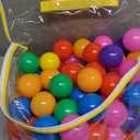 Hovenlay Ball Pit Balls Phthalate Free BPA Free Crush Proof Plastic - 7 Bright Colors in Reusable Play Toys for Kids with Storage Bag