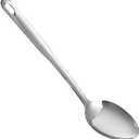 IMEEA Large Cooking Spoon SUS304 Stainless Steel Metal Serving Spoon for Mixing, 12.8-Inch