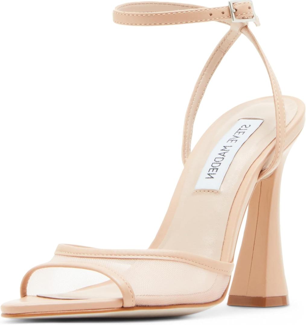 Steve Madden Women's Beki Heeled Sandal (Brown, S)