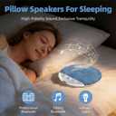 Pillow Speakers for Sleeping, 2026 New Sleep Pillow Speaker, Bluetooth Pillow Speaker with White Noise Timer Wireless Sleep Aid with Stereo Bass Private Sleep Headphones for Adult Kids