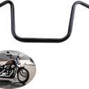 12'' Rise,1'' Wide Handlebar Ape Hanger,34-1/2'' Width For Harley Softail,Softail Springer,Bad Boy,Heritage Springer, Golss black