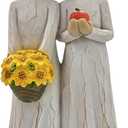 Sister Figurines Forever Bond Sunflower & Apple Decor Birthday/Mothers Day/National Sister Day Gift