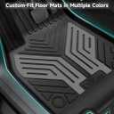 Premium Color TPE Floor Mats 6-PCS for Tesla Model Y Juniper 2025 2026 | Titan Gray Wing Design | Car Mat Full Set Front & Rear | All-Weather Protection, Pet & Child-Friendly Accessories