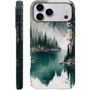 SEized Case Compatible with iPhone 17 Pro Max,Mountain Forest Landscape Phone Case Dual-Layer Hard Shell Cover for Girl Women Boy Men