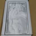 White Marble Bathroom Counter Tray - Ceramic Perfume Organizer and Jewelry Dish for Vanity Dresser (11" x 6.3" x 1")