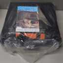 Toffos Dog Car Seat, Extra Stable Backseat Extender for Dogs with Hard Bottom, Waterproof and Foldable Design, Pet Car Seat with Breathable Mesh Window, Black (Large)