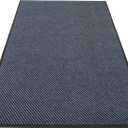 Commercial Grade Entrance Mat 48x72inch Heavy Duty Doormat for High Traffic Entryways Rug All Weather Door Floor Mat with Ultra Grip PVC Backing Non Slip Welcome Mat for Patio,Entry,Indoor Outdoor (Grey)