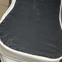 Office Chair Adjustable Desk Chair Mid Back Executive Comfortable Bonded Leather Ergonomic Back Support Home Computer Chair with Padded Flip-up Armrest Swivel Wheels (White)