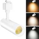 10W Dimmable LED Track Lighting Heads H Type Track Light fixtures 3000K-4500K-6000K Adjustable Track Lights Ceiling Spotlight for Retail Artwork Lighting Flicker Free CRI90+ 241000lm White
