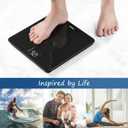Vitafit Scale for Body Weight, High Accuracy 0.1lb by Our Professional Factory Since 2001, Digital Weight Scale LED and Step On, 3*AAA Batteries Included, 400lb/182kg, Spray Silver Black