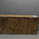 Vaunn Medical Pneumatic Adjustable Overbed Bedside Table with Wheels (Hospital and Home Use) (Black)