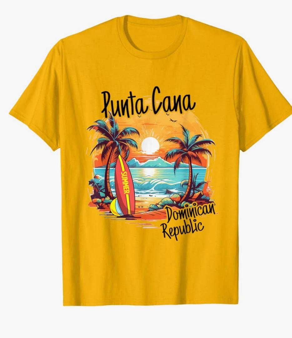 Punta Cana Dominican Republic Vacation Beach Family Trip T-Shirt, L Punta Cana Dominican Republic Vacation Beach Family Trip T-Shirt, L