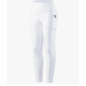 SANTINY Girl's Fleece Lined Leggings with Pockets Kids Thermal Warm Winter High Waisted Athletic Running Workout Yoga Pants XS