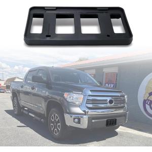 Front License Plate Frame for Toyota Tundra 2014 2015 2016 2017 2018 2019 2020 2021 Front Bumper License Plate Holder Mounting Bracket Cover Replace # 751010C011 Partslink #TO1068124