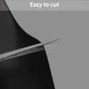 Leather Desk Mat,1.8mm Thick,12x42 Inch Desk Cover,Desk Protector Mat,Dresser Cover Top,Nail Table Mat,Dresser Cover,Quartz Countertop Protector,Table Sticker Cover(Black+Gray,1242)