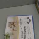 Ansible 24 Pcs Chair Leg Floor Protectors Square, Silicone Felt Furniture Leg Pads Caps Covers for Hardwood Floors (Fit:1-1/2" to 1-7/8") (Clear)