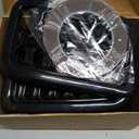 Grill Inserts Rings Covers For Jeep Grand Cherokee 2017 2018 2019 2020 2021 Honeycomb Grill Mesh Exterior Accessories Cover Overlay Kit,Not Fit SRT, Trackhawk, or 2021 Grand Cherokee L Models(Black)