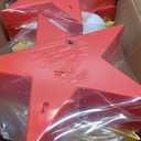 VIHOSE 12 Pcs Marquee Star LED Lights Battery Operated,Red,Black,Warm