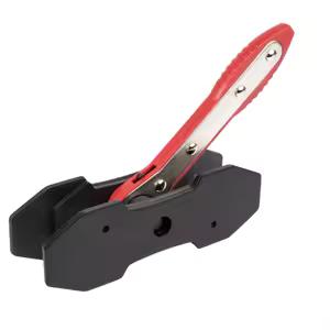 Brake Caliper Compression Tool, Caliper Piston Compressor Tool With Additional 2 pcs Large Steel Plate and 2 Hooks, 360°Adjustable Brake Caliper Tool for Single Twin Quad Piston Calipers (Red)