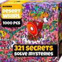 QUOKKA 1000 Piece Puzzle for Adults and Teens  Desert Whirl Adult Jigsaw Puzzles with Hidden Secrets & Audio Story  Detailed Visual Puzzle Game for Focus & Relaxation with Twist  FSC Certified Gift