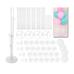 Kare & Kind 28" Table Balloon Stand Kit - 4 Sets - Party Decoration for Birthdays, Weddings, Bridal and Baby Showers, Christmas, New Year, Thanksgiving, Graduation and More - For All Balloon Types