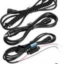 Mellbree Heated Shield Cord, Snowmobile Helmet Heated Shield Cord Replacement Electric Shield Wire Tight Hook Up A Heated Shueld (Kit)