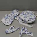 Scrub Caps Women Nursing Hats with Button, Adjustable Working Cap with Ponytail Pouch Scrunchy and Ribbon Tie for Women,