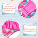 UNIFACO Toddler Girls Swimsuit Rashguard Set Summer Beach Breathable Tankini with UPF 50+ Sun Protection 2-8T (7-8 Years)