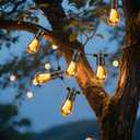 Outdoor Solar String Lights 52FT 16, Shatterproof & Waterproof LED Patio Lights with Remote, Dimmable & Timer Functions, 2700K Warm White Commercial Grade Decorative Hanging Lights