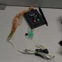 Solar Starburst Sphere Lights,200 LED Firework Light, 8 Modes Dimmable Waterproof Hanging Fairy Light, Copper Wire Lights for Patio Tent Parties Christmas -NO Remote (Warm White)