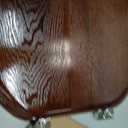 Angel Shield Durable Wood Veneer Natural Toilet Seat Metal Hinged Easy Clean Anti-scratch American Standard(Round,Dark Walnut)