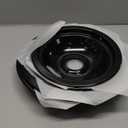 5304430149 and 5304430150 Porcelain Burner Drip Pan Bowls Replacement 318067041 and 318067051 Electric Range Cooktop By AMI PARTS Includes 2 8-Inch and 2 6-Inch Pans