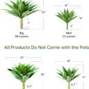 Velener Artificial Agave Plant Set,22 Inch, Faux Aesthetic Plants for Home Decor, Realistic UV Resistant Fake Agave Plants Without Pot, Set of 2