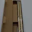 Heavy Duty Curtain Rods for Windows 28 to 48 Inch, 1 Inch Gold Curtain Rods for Outdoor, Farmhouse, Bedroom, Kitchen, Living Room, Adjustable Easy Install Curtain Rods (A2,Gold,30"-60")