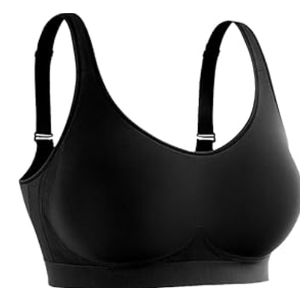 SHAPERMINT Bra - Wireless Bras for Women No Underwire - Wirefree Bralettes for Women with Support - Wireless Bra Bralette, Black XL