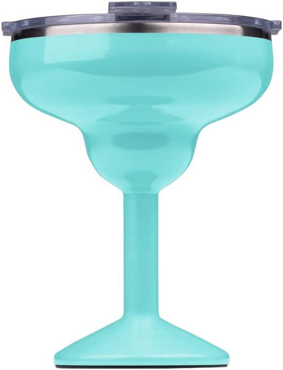 ORCA Rita | Temperature Insulated, Stainless Steel Margarita Glass, Lidded Tumbler for Cocktails, Wine & Cold Drinks  Seafoam