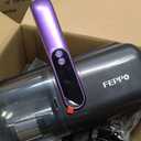 FEPPO Cordless Mattress Vacuum Cleaner, 18Kpa Bed Vacuum with 253.7nm UV-C Light, Ultrasonic, Dust Sensor & LED Display, 52800 BPM Handheld Vacuums for Bed, Sofa, Couch, Crib