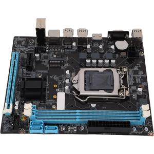 H61 Motherboard for LGA1155 Socket, DDR3, M.2 NVMe/NGFF, 6 USB2.0 Ports, Micro ATX Form Factor, Supports i3/i5/i7 Processors, High Speed LAN