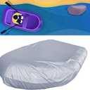 Waterproof Inflatable Boat Cover UV Resistant Dinghy Covers Fits for 7 to 17 Ft 7 8 9 10 11 12 13 14 15 16 17 feet Rubber Boat Protector, 11 Feet by 7 Feet