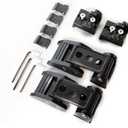 Hood Latches Aluminum Hood Catch Kits for Jeep Wrangler JK/JKU 2007-2018, JL JLU 2018-2024 & Jeep Gladiator JT 2020-2024 Latch Locking