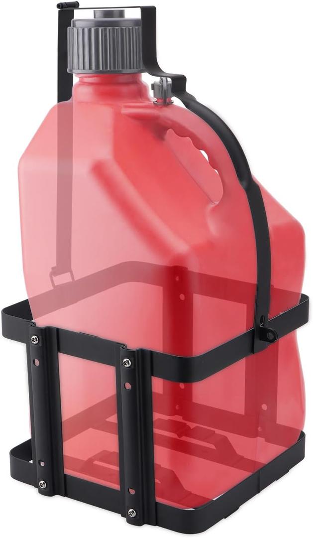 SPARKWHIZ Fuel Jug Container Holder Mount, Gas Can 5 Gallon Holder Rack, Mouting Bracket Compatible with VP Racing Can 5 Gallon (Holder only), 1 Pack