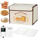 Folding Bread Proofing Box with Temp Control (50-113) & 48H Timer, Sourdough Proofer Box with Stainless Steel Rack, 4 Preset Modes Dough Proofer for Sourdough, Making Bread,Yogurt,Pizza,Kombucha