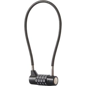 Combination Lock Cable Lock with 4 Digits Cabinet Lock 11" Cable Length Twist Length 5.5" Durable Cable Ideal for lockers, Gym, Fence, Toolbox, case, hasp Storage and Outdoor28 (11")