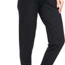 Kcutteyg Womens Joggers with Pockets, Lightweight Quick Dry Athletic Workout Soft Pants for Gym, Yoga, Running (M,Black)